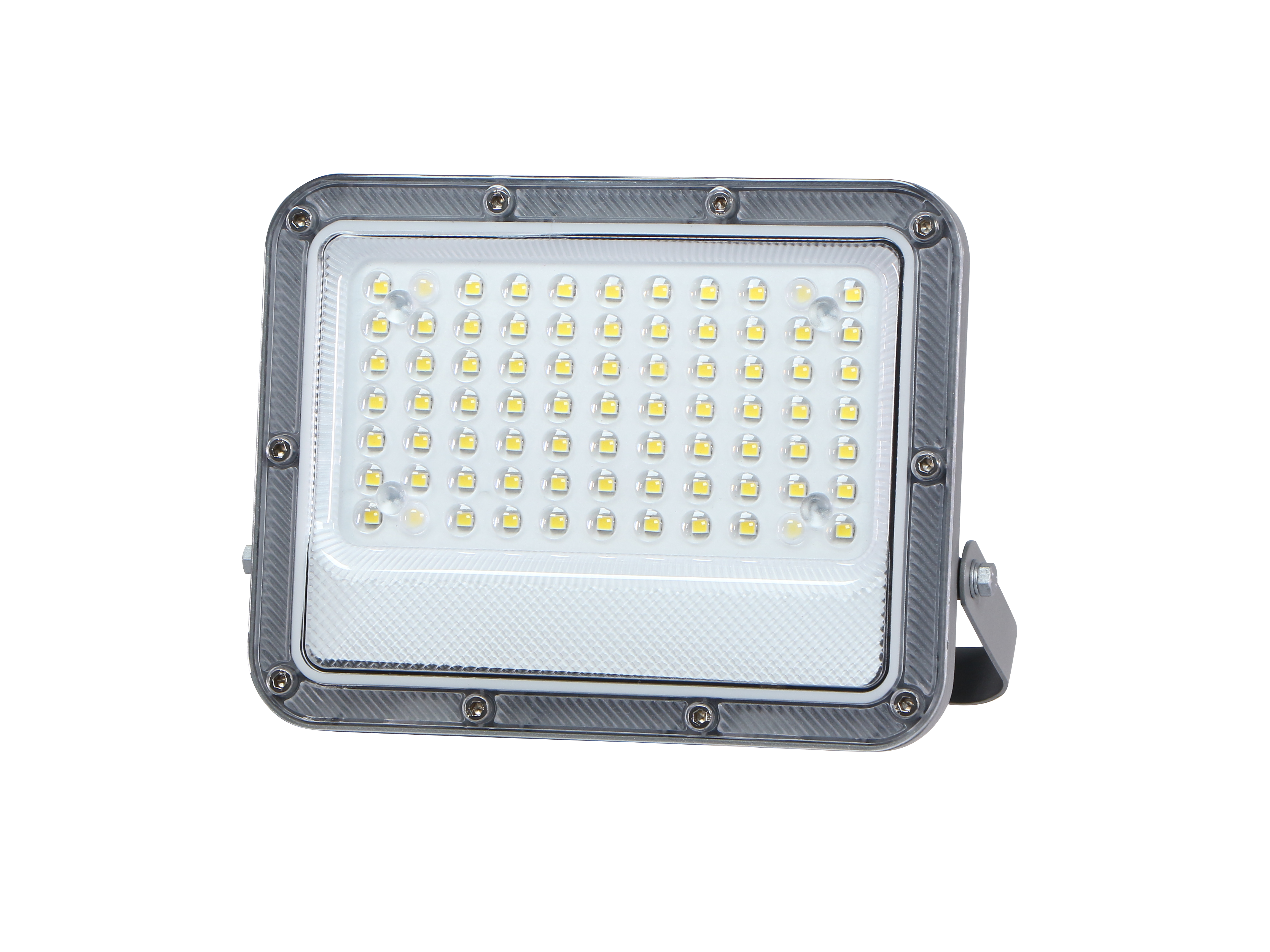 Đèn led pha thấu kính KINGECO 50w, vỏ xám, Chip LUMILEDS 2835